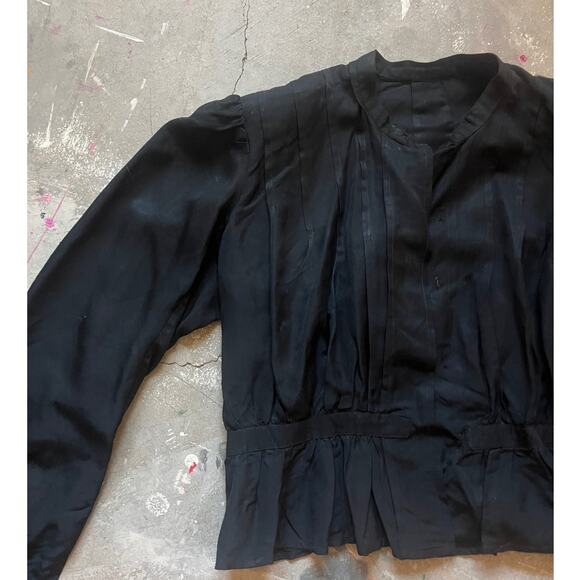 Vintage Antique 1809s Set Skirt Top, Black, Victorian, Victorian Gothic Funeral - Picture 2 of 16